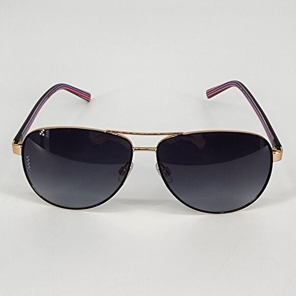 Missoni Gold & Black Aviator Sunglasses Women’s Size: 59-12-140 - Picture 11 of 12